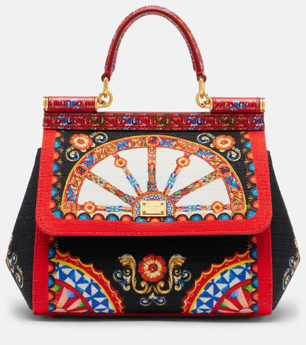Dolce&Gabbana Sicily Medium printed top-handle bag