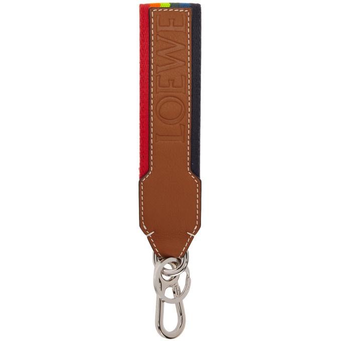 Photo: Loewe Multicolor Rainbow Tag Logo Charm Keychain