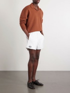 BODE - Crew Polo Cotton-Jersey Sweatshirt - Orange