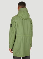 Compass Patch Parka Jacket in Green