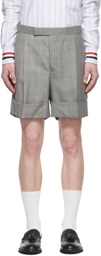Thom Browne SSENSE Exclusive Black & White Wool Shorts