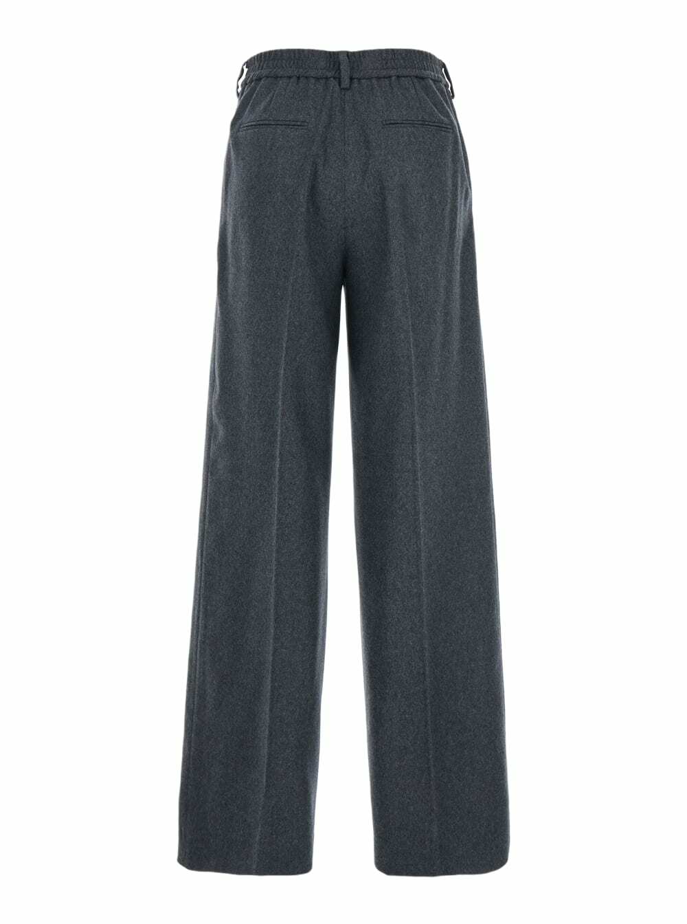 PT Torino lorenza Grey Pants With Front Pences In Wool And Cashmere Stretch Woman