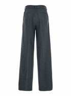 PT Torino lorenza Grey Pants With Front Pences In Wool And Cashmere Stretch Woman