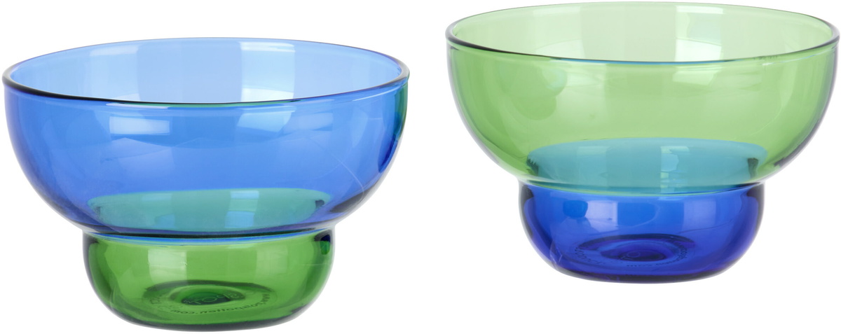 POLSPOTTEN Blue & Green Mizu Kiri Cup Set