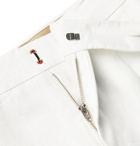 Loro Piana - Slim-Fit Pleated Linen Shorts - White