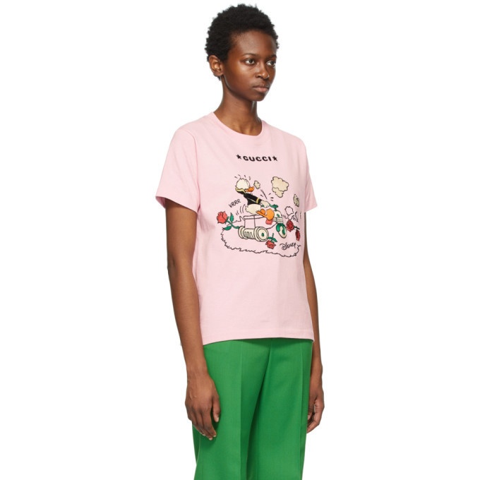 Gucci Pink Disney Edition Garden Donald Duck T-Shirt Gucci