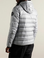 Canada Goose - Crofton Slim-Fit Logo-Appliquéd Quilted Nylon-Ripstop Hooded Down Jacket - Gray