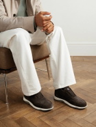Berluti - Echappée Suede Slip-On Sneakers - Brown