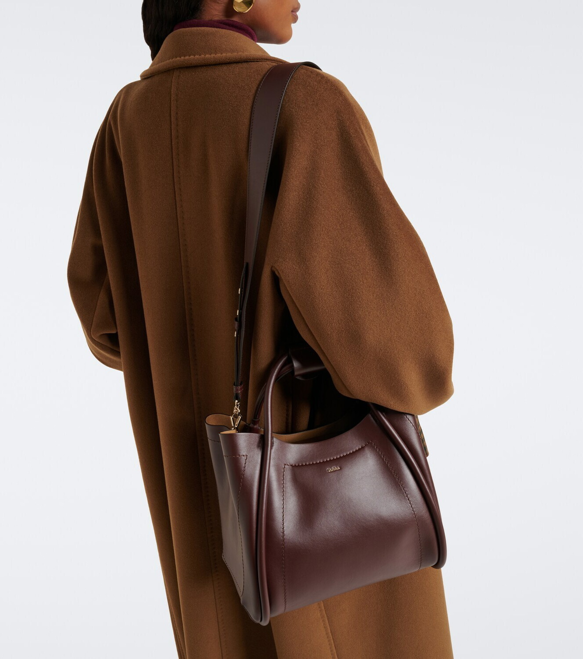 Max Mara Medium leather top-handle bag
