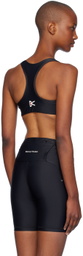District Vision Black Twin Layer Medium Support Sport Bra