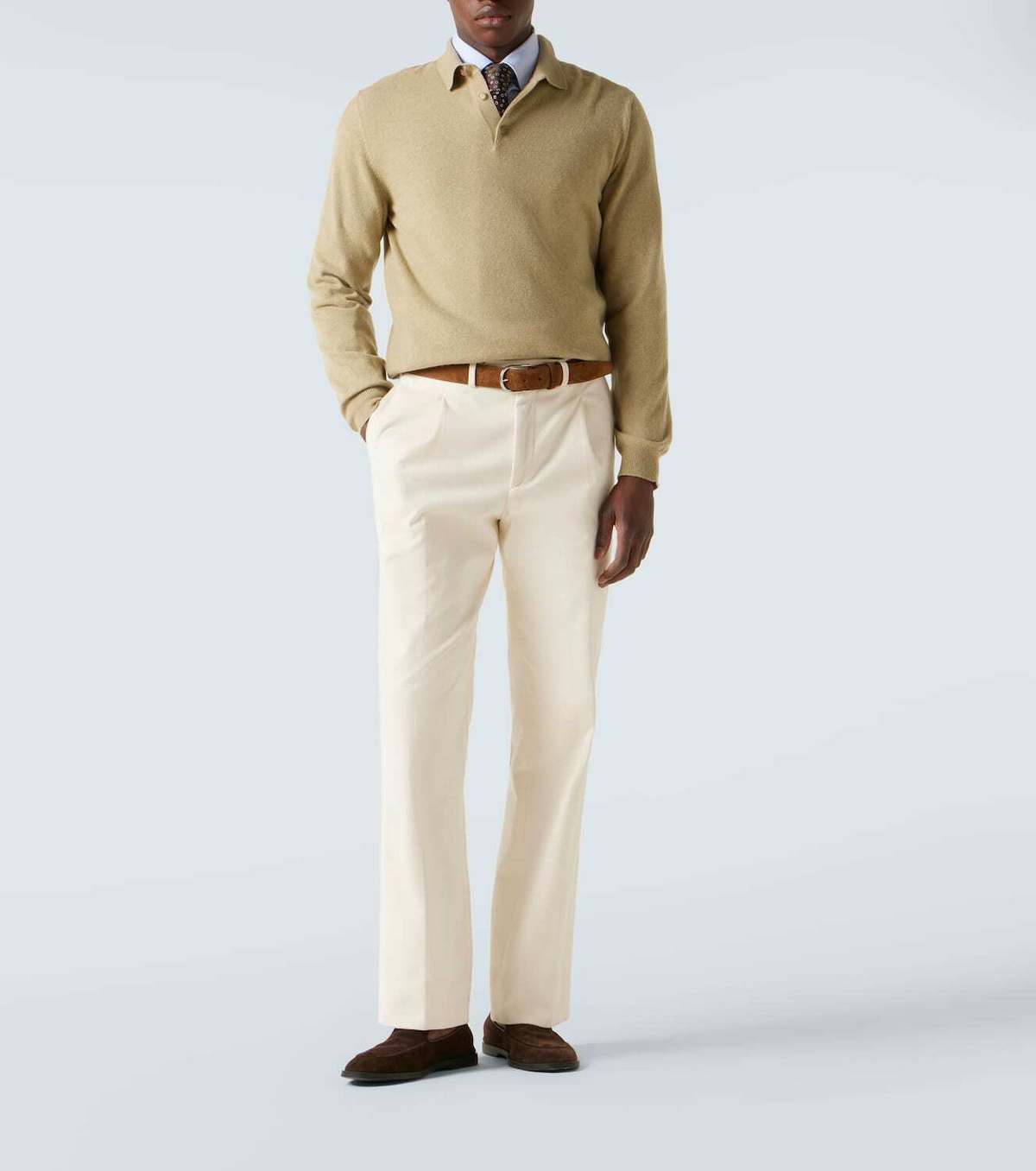 George Cleverley Cornwall suede loafers