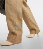 Bottega Veneta Prince of Wales checked wool-blend straight pants