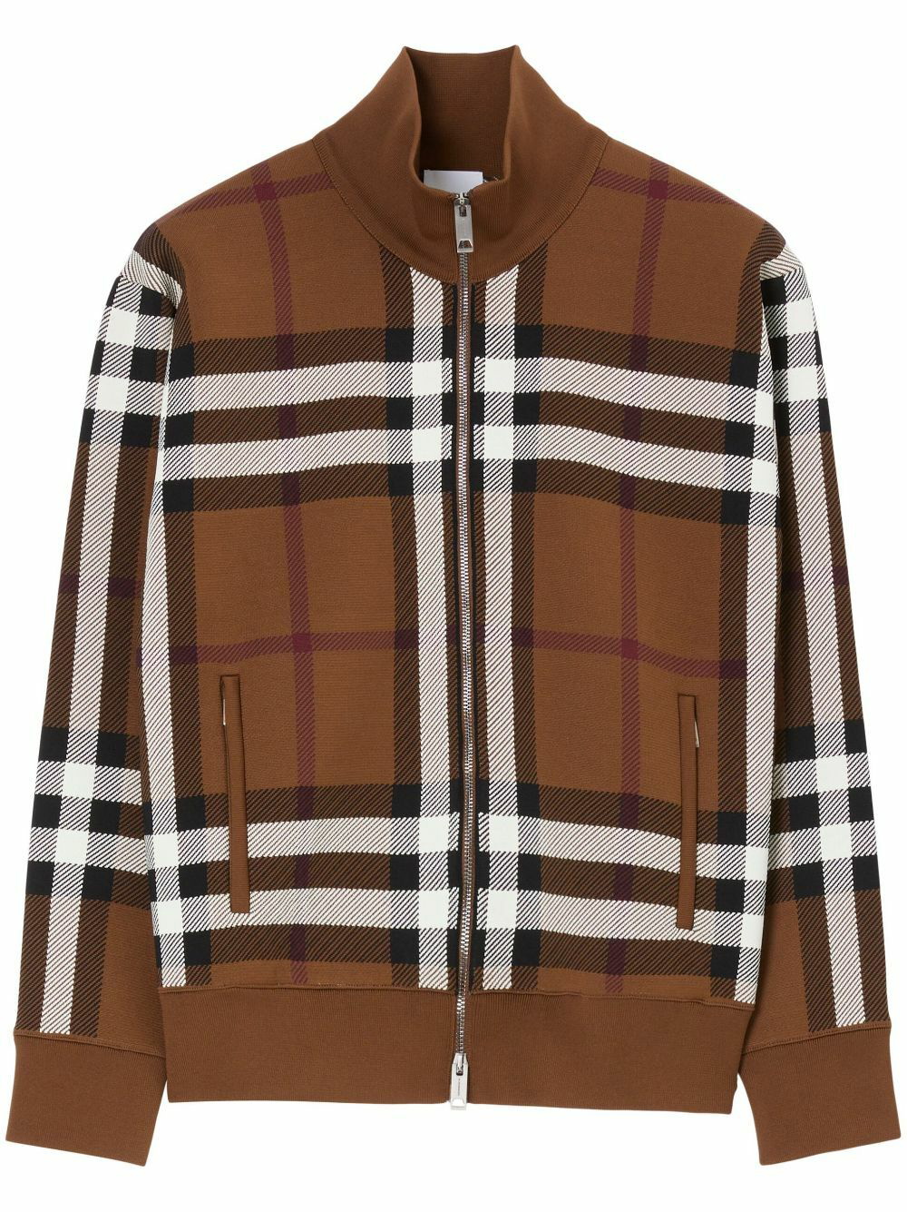 BURBERRY - Check Motif Zipped Jacket Burberry