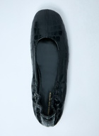 Dries Van Noten Croc-Embossed Ballerina Flats