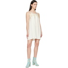 Maison Margiela Off-White Taped Slip Minidress