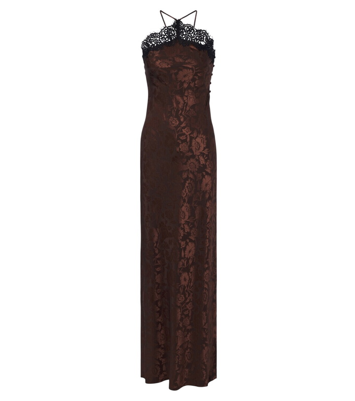 Photo: Veronica Beard Rue floral jacquard silk-blend gown