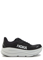 Hoka Bondi 9 Jacquard Mesh-knit Sneakers Black And White