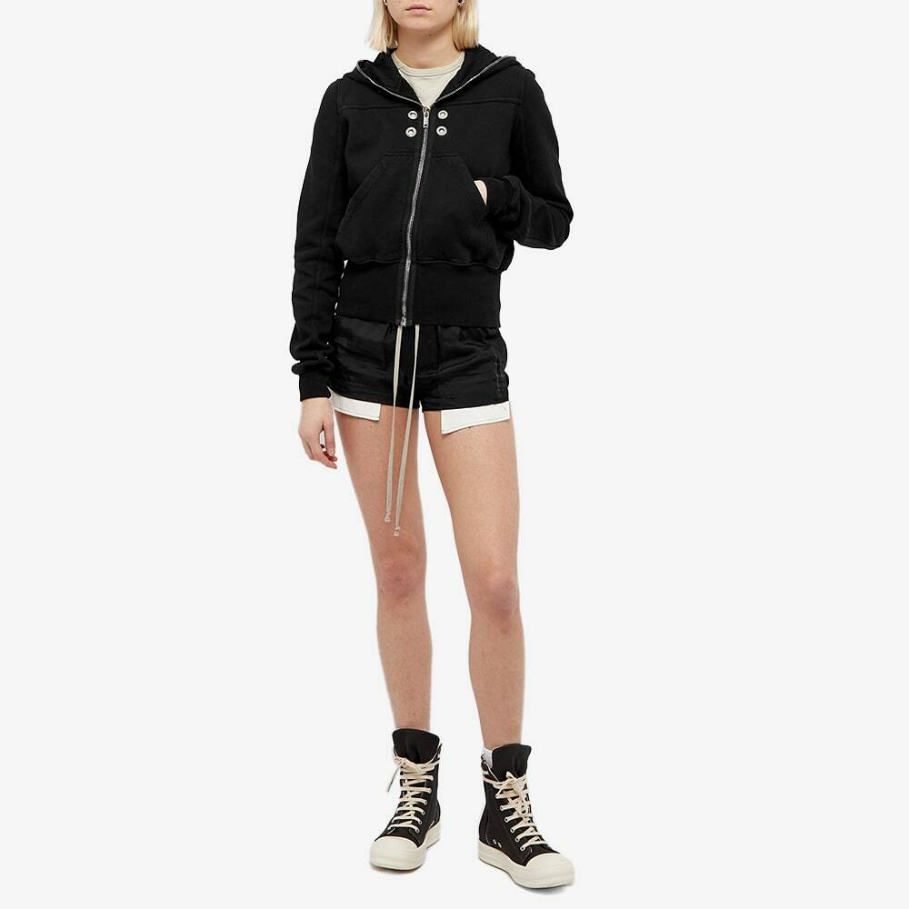 Rick Owens DRKSHDW Women's Small Gimp Hoody in Black Rick Rick Owens DRKSHDW Women's Small Gimp Hoody in Black Rick