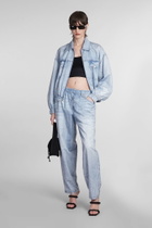 Alexander Wang Printed Jersey Wide-leg Pant