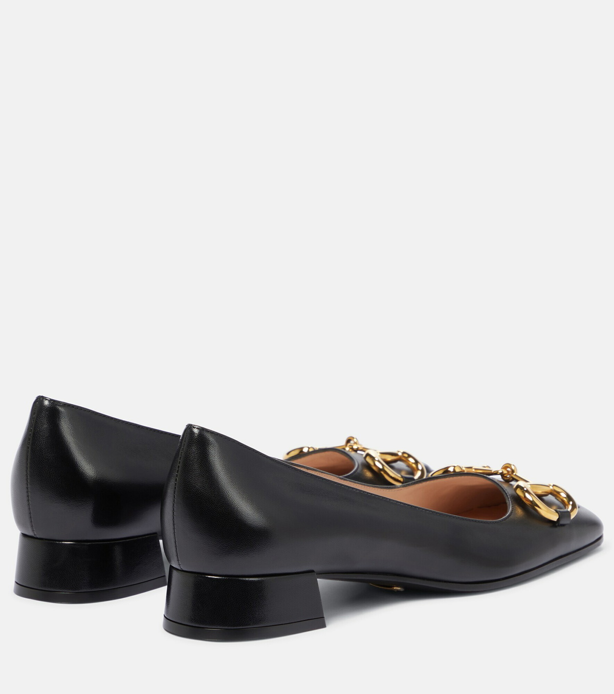 【断捨離値下げ未使用品】GUCCI horsebit パンプス 23.5 24 Women's Horsebit flatform sandal in beige and ebony Original