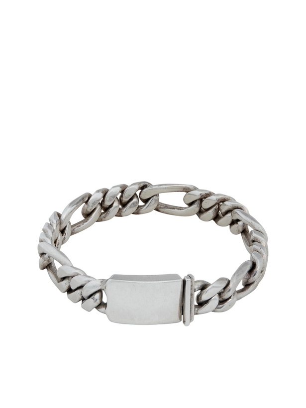 Photo: FOUNDWELL - Vintage Heavy Figaro Sterling Silver Bracelet - Silver
