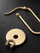 Foundrae - Horseshoe Gold Diamond Single Earring