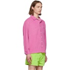 ERL SSENSE Exclusive Pink Corduroy Jacket
