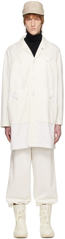 Photo: Undercover Off-White Notched Lapel Coat