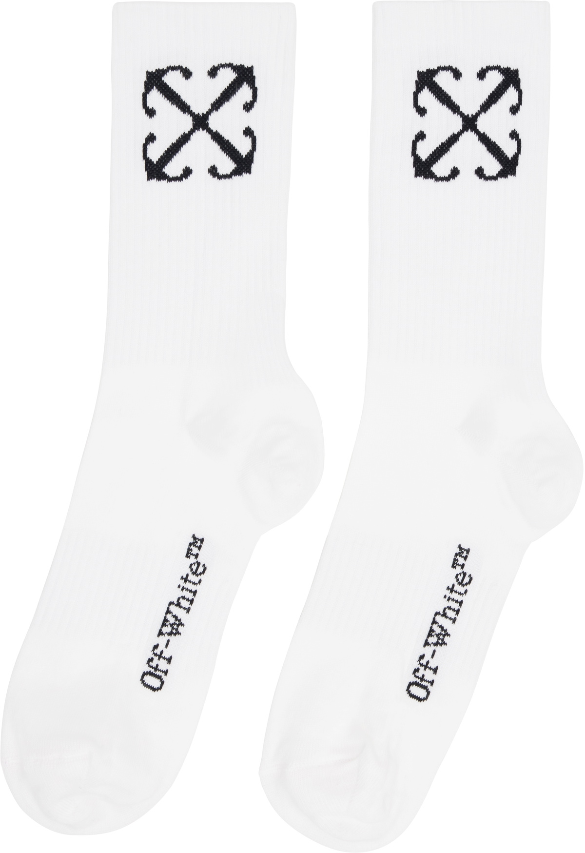 Off-White White Arrow Mid Socks