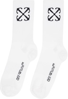 Off-White White Arrow Mid Socks