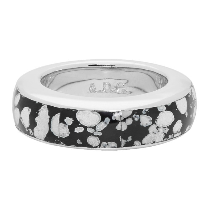 Photo: A.P.C. Silver Patterned Luc Ring