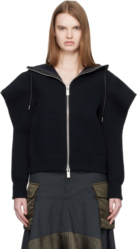 Photo: sacai Black Sponge Sweat Hoodie