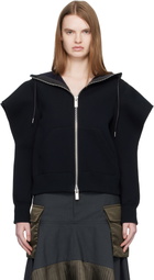 sacai Black Sponge Sweat Hoodie