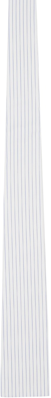 Photo: Comme des Garçons Shirt White Striped Tie