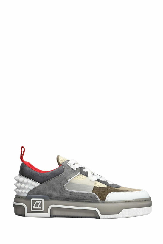 Photo: Christian Louboutin Astroloubi Sneakers In Grey Suede And Leather