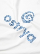 OSTRYA - Logo-Print Organic Cotton-Blend Recycled-Jersey T-Shirt - White
