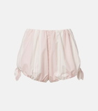 Posse Rosie striped cotton shorts