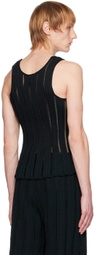 Steven Passaro SSENSE Exclusive Black Khanh Brice Nguyen Edition Tank Top