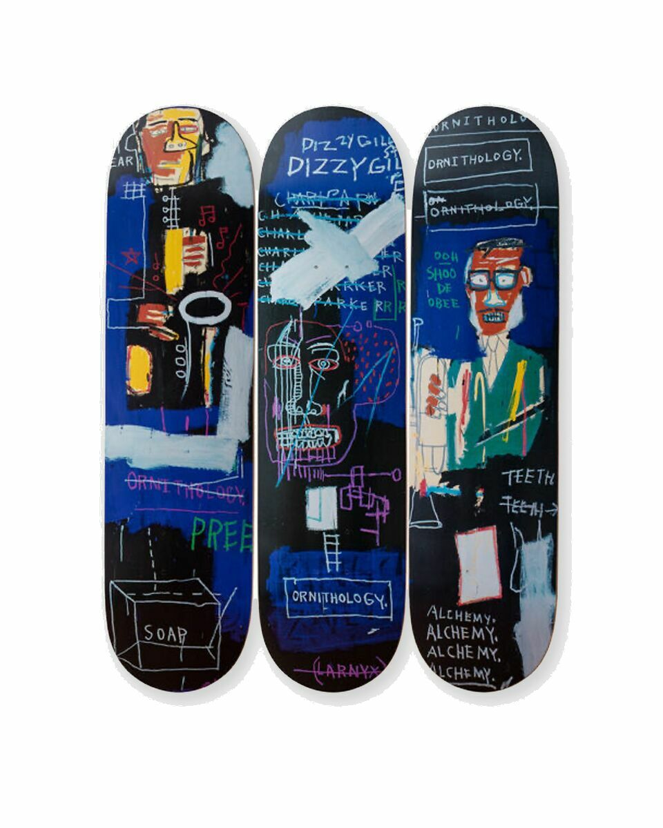 Photo: The Skateroom Jean Michel Basquiat Horn Players Deck 3 Pack Multi - Mens - Home Deco
