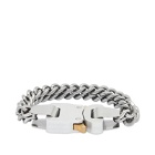 1017 ALYX 9SM Men's Double Chain Buckle Bracelet in Silver