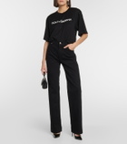 Dolce&Gabbana DG cropped cotton jersey T-shirt