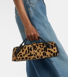 Alaïa Le Teckel leopard-print calf hair clutch