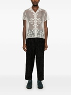 Labrum London Jacquard Straight Trousers