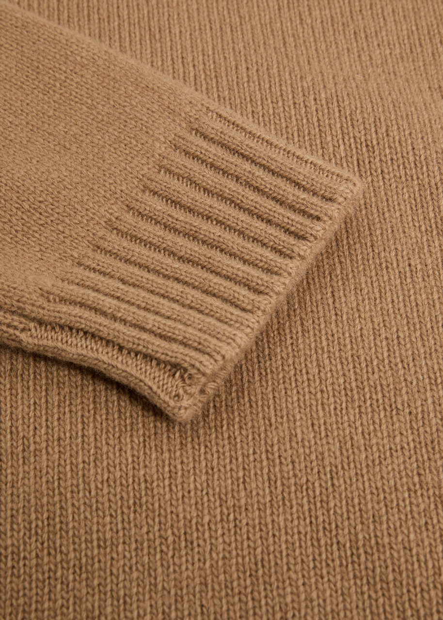 Weekend Max Mara Borgia Turtle-neck Wool Jumper Camel
