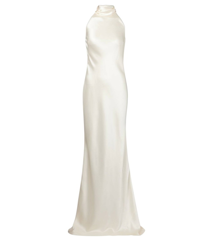 Photo: Ralph Lauren Collection Bridal Chilton halterneck satin gown