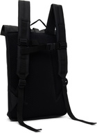 RAINS Black Rolltop Rucksack