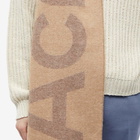 Acne Studios Men's Toronty Logo Scarf in Camel Brown