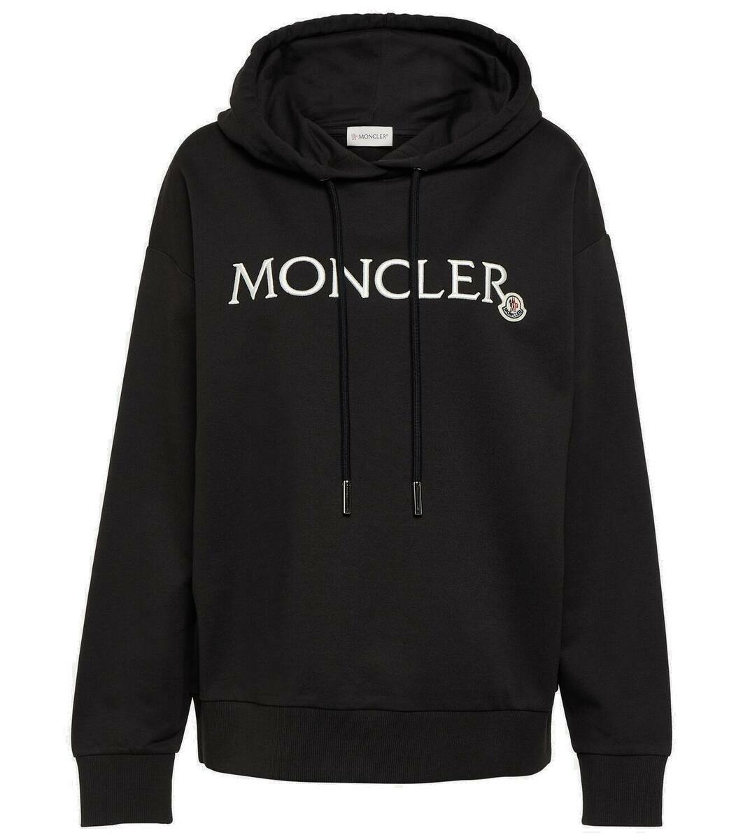 Photo: Moncler Logo cotton jersey hoodie