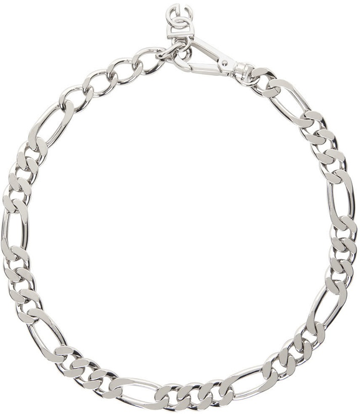 Photo: Dolce & Gabbana Silver Figaro Link Necklace