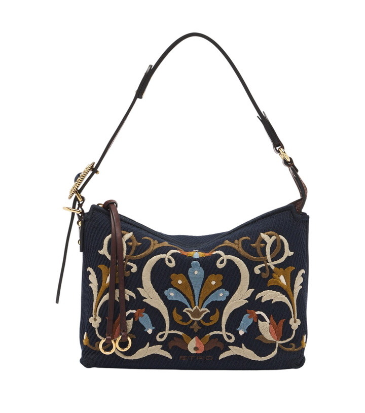 Photo: Etro Rosette Small canvas shoulder bag